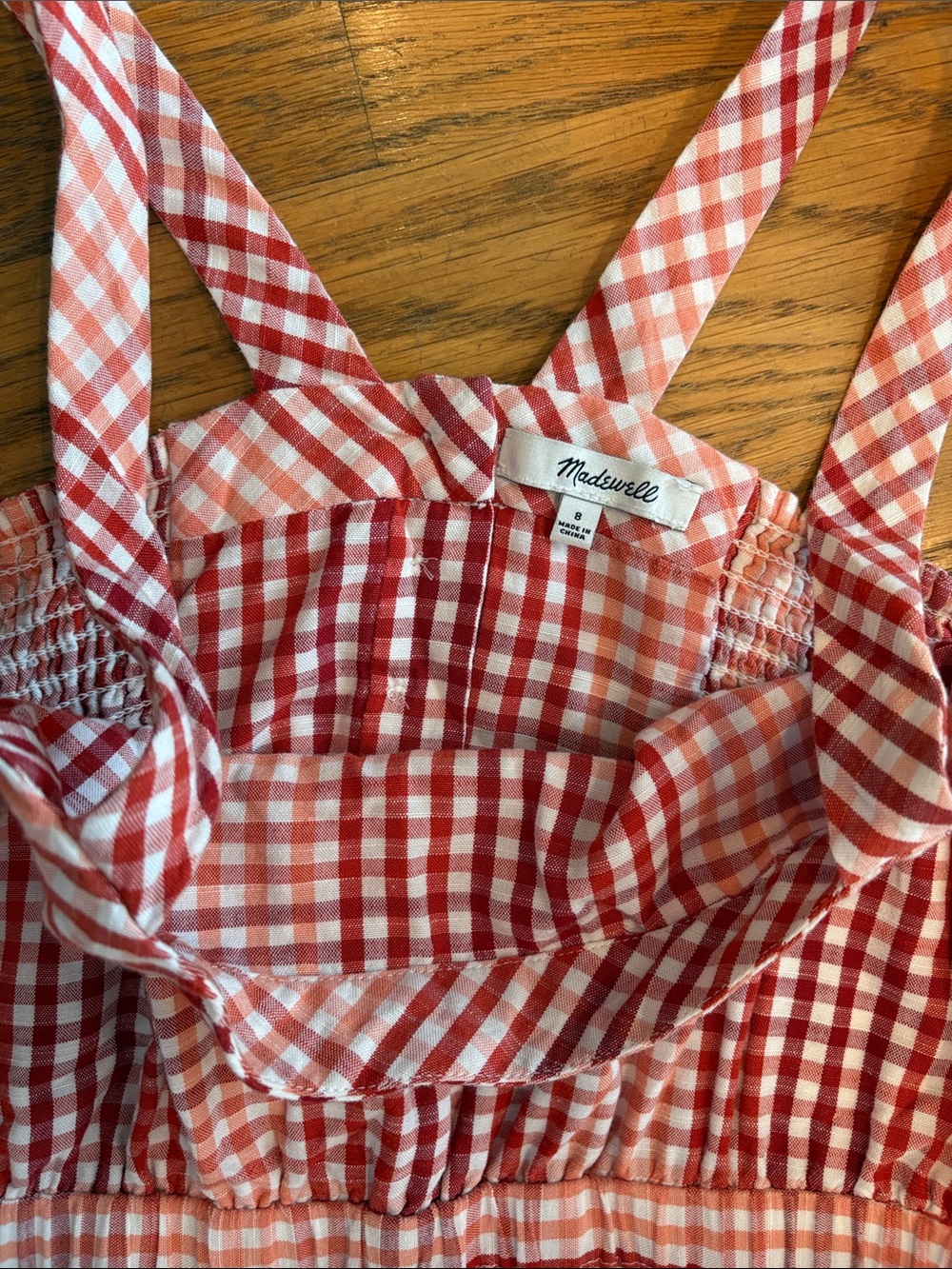 Madewell Gingham Sundress w Cute Back Detail - Picture 2 of 8